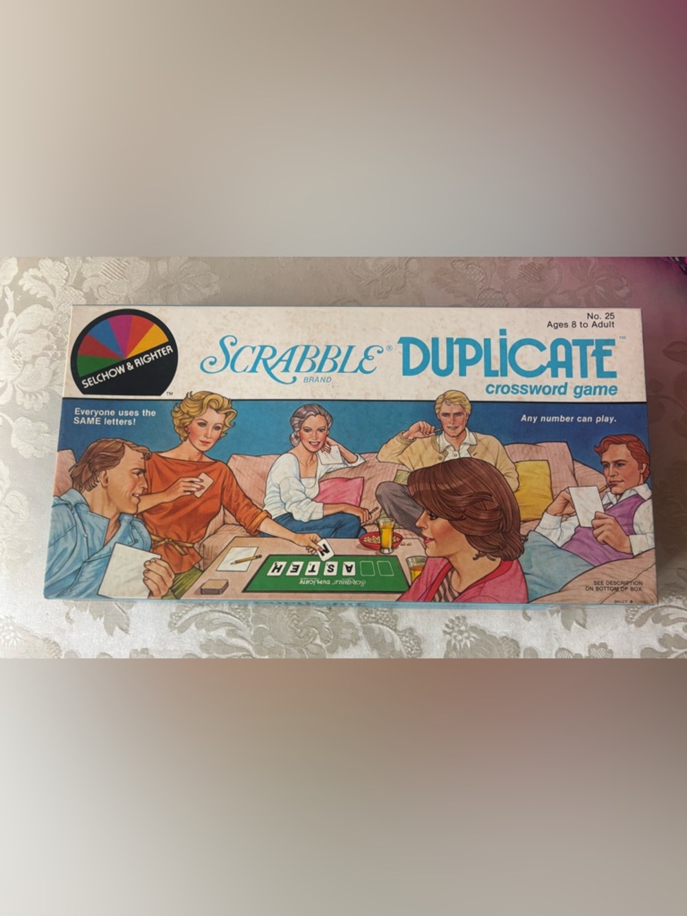 Vintage Scrabble Duplicate Crossword Game 8+ To Adult COMPLETE 1982